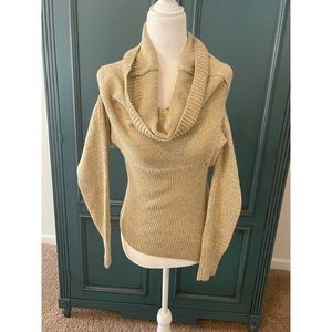 Cowl neck or off shoulder sweater